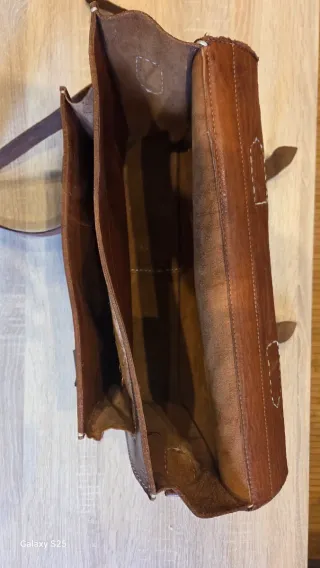 Maletín/Bandolera de Piel Genuina Marruecos