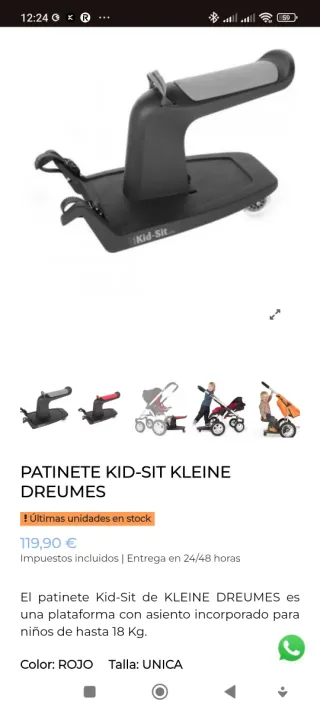 Silla Patinete Kid Sit para Cochecito