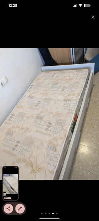 Cama individual con 3 cajones