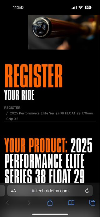 Fox 38 Performance Elite 29 170mm