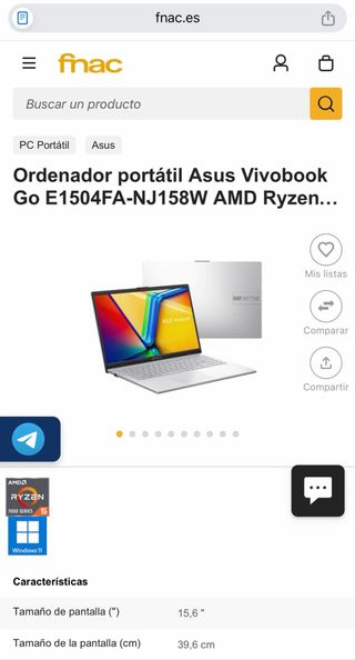 Asus Vivobook 15.6” 512GB SSD W11