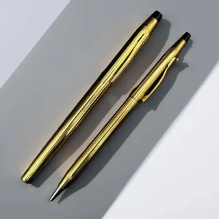 Conjunto boligrafos Cross Doradas