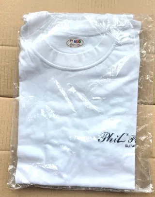 Camiseta Phil Guitar XXL Blanca