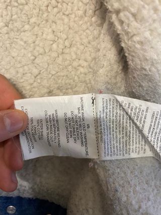 Giacca di jeans foderata Sporcco sollo sulle manma