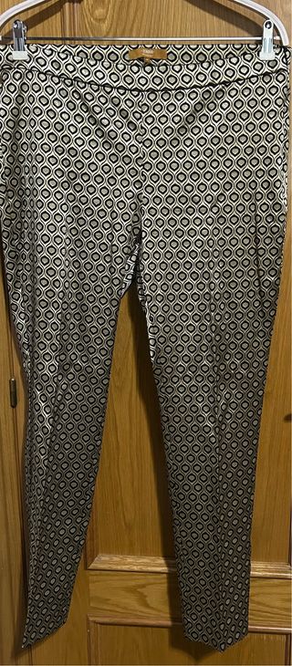 Pantalón vestir elastizado estampado
