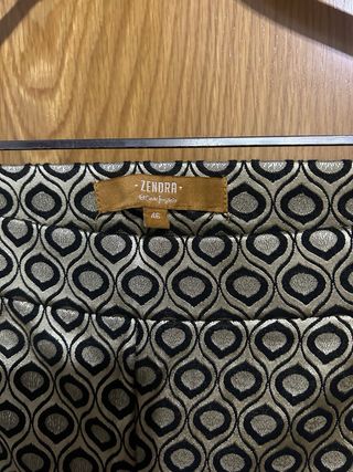 Pantalón vestir elastizado estampado