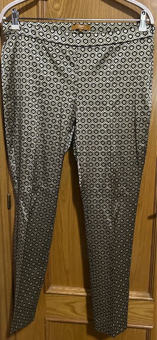 Pantalón vestir elastizado estampado