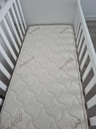 Cuna Micuna Blanca con Dibujos+cochon antiafixia