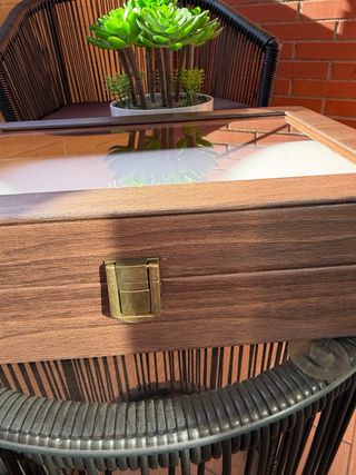 Nuovo organizer per orologi marrone