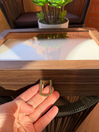 Nuovo organizer per orologi marrone