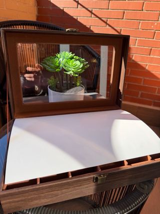 Nuovo organizer per orologi marrone