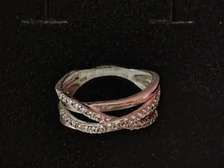 Anillo Pandora plata y pedrería