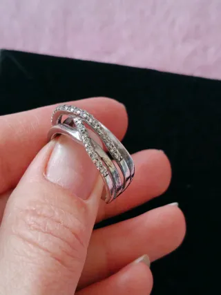 Anillo Pandora plata y pedrería