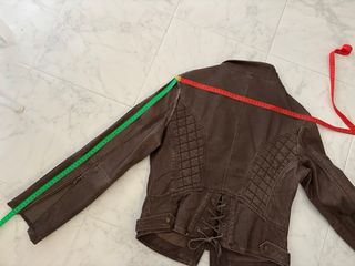 Cazadora piel marrón