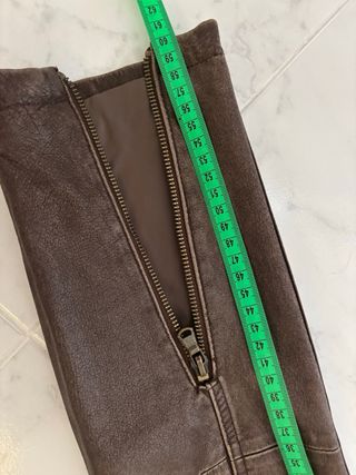 Cazadora piel marrón