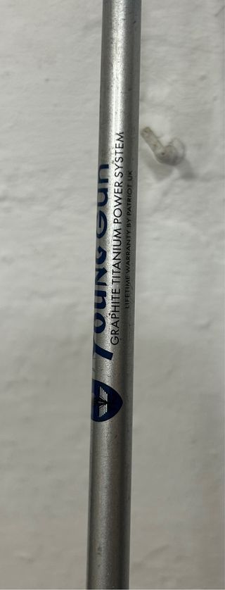 Bolsa de golf infantil azul y marrón y putter