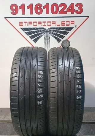 *195 50 16 V HANKOOK RUEDA ECONOMICA GRIETAS