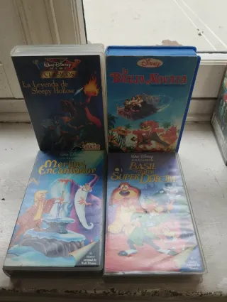 Lote 4 Películas VHS Disney Clásicos