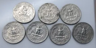 Monedas Quarter Dólar 1972-1980