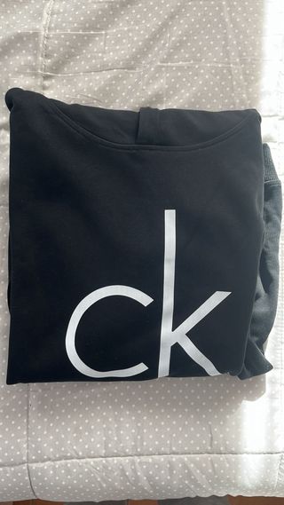 Sudadera Calvin Klein Negra Logo CK
