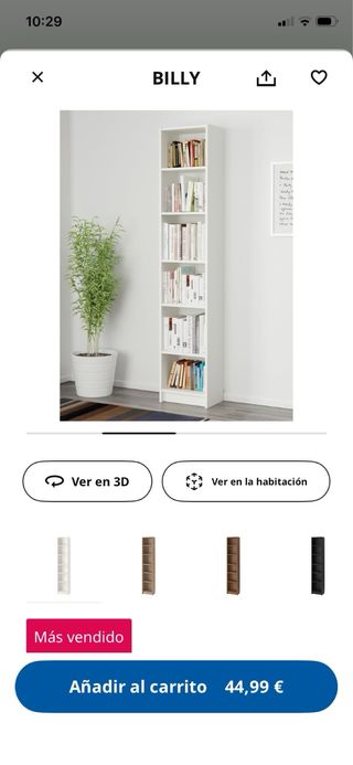 Estantería Billy Ikea y 2 Cajas. Sin estrenar.