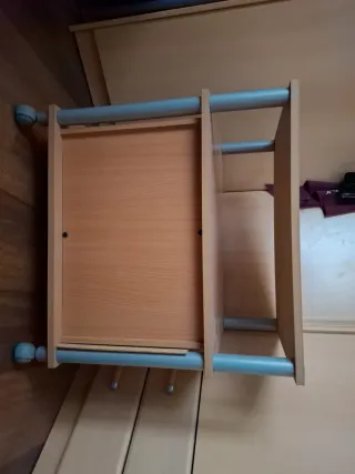 Mobile ausiliario in legno e metallo