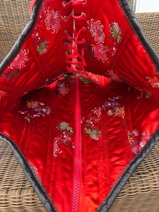 Corsé Cuero CHICK WITH A MISSION Negro/Rojo