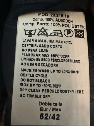 Americana invierno gris Talla 44