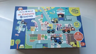 Puzzle Suelo Mi Circuito de Coches 25 Piezas