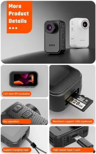 Cámara deportiva F2 con montaje magnético