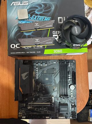 Lote componentes PC: CPU, RAM, Placa Base, Ventila