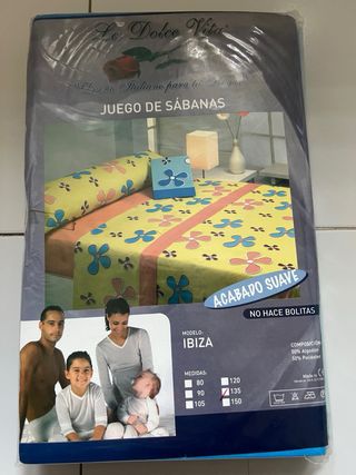 Juego Sábanas 3 Piezas Cama 135cm