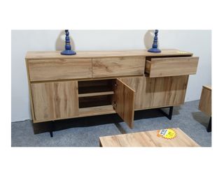 Aparador Industrial Madera y Metal