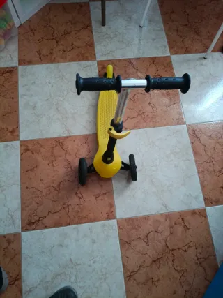 Patinete infantil 3 ruedas amarillo