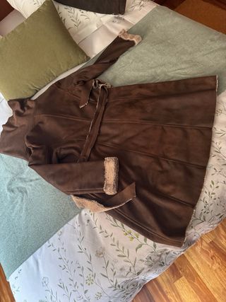 Abrigo ante mujer marrón