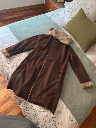 Abrigo ante mujer marrón