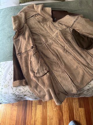 Abrigo ante mujer marrón