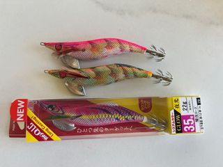 Lote 3 señuelos pesca calamar Eging