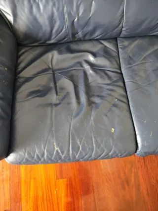 Sofá de 2 plazas azul