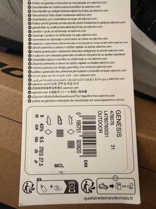 Zapatillas Salomon Genesis Outdoor/Running