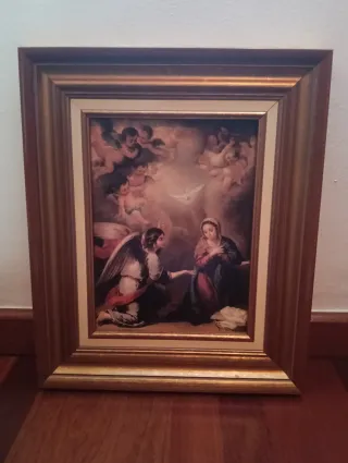 Marco madera dorado 34x41 cm clásico