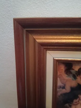 Marco madera dorado 34x41 cm clásico