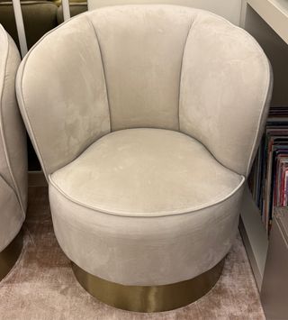 Coppia poltrone Westwing velluto beige