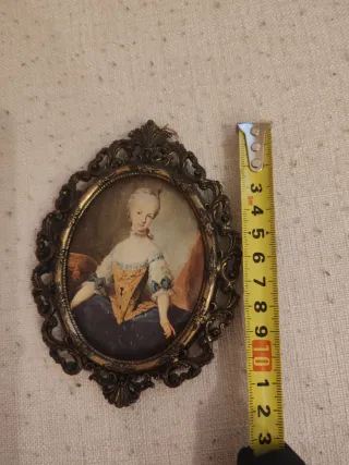 Quadro vintage con ritratto donna