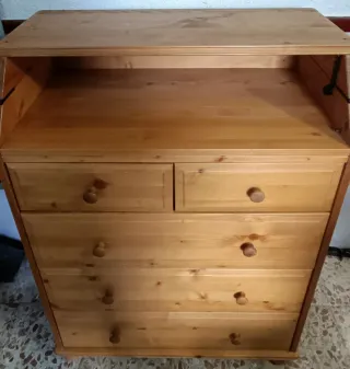 Cómoda cambiador madera Ikea
