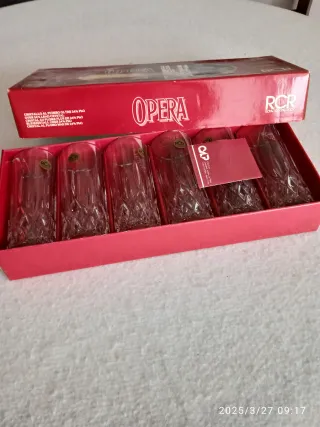 Set 6 Bicchieri Whisky Cristallo RCR Opera