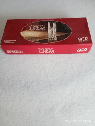 Set 6 Bicchieri Whisky Cristallo RCR Opera