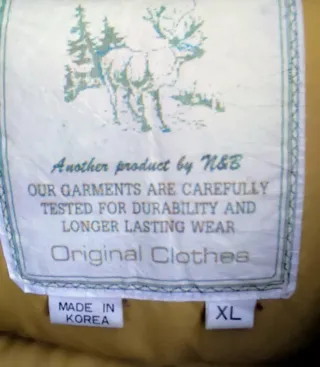 Parka verde tres cuartos