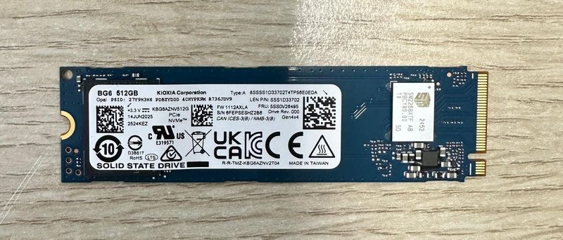 Disco LENOVO NVME M.2 512GB 2280 gen 4 x4 NUEVO