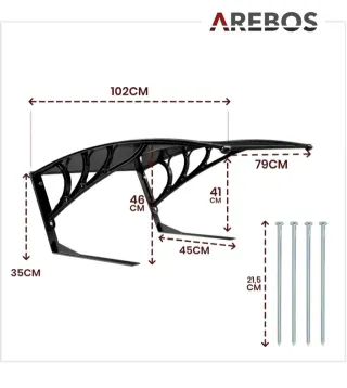 Garaje para Robot Cortacésped 102x79x46 cm AREBOS